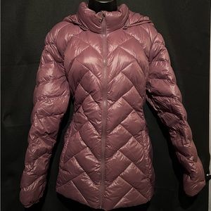 (Donating to Charity) London Fog Purple Light Weight Down Puffer Jacket Size XL